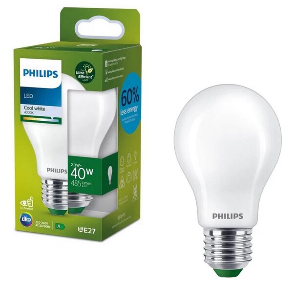 LED Žárovka ULTRAEFFICIENT Philips A60 E27/2,3W/230V 4000K