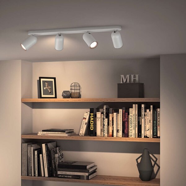 Philips - LED RGBW Stmívatelné bodové svítidlo 4xGU10/4,8W/230V3000K bílá + DO