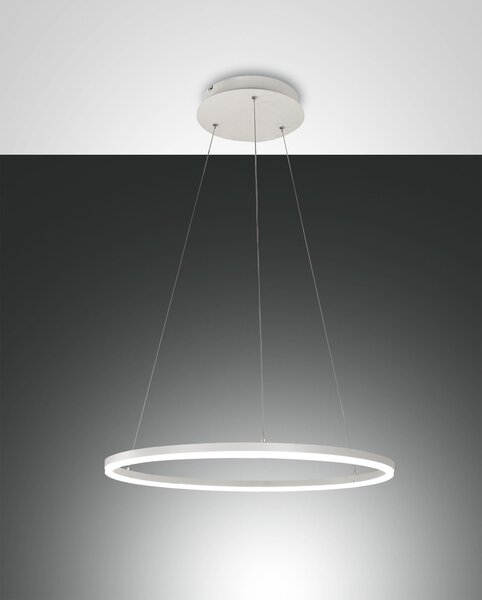 Fabas 3508-40-102 Giotto, kruhové svítidlo pro zavěšení, 36W LED 3000K, bílá, prům. 60cm