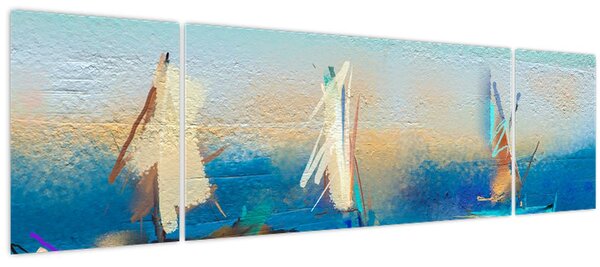Obraz - Obraz krajiny, malba (170x50 cm)