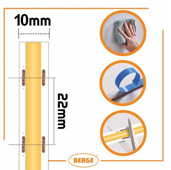 LED pásek COB Neon 12V - 528D - 15W/m - IP20 - 1650lm - 1m - neutrální barva BERGE