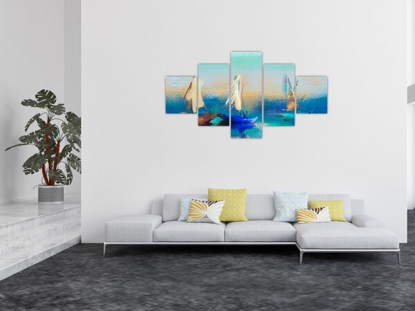 Obraz - Obraz krajiny, malba (125x70 cm)