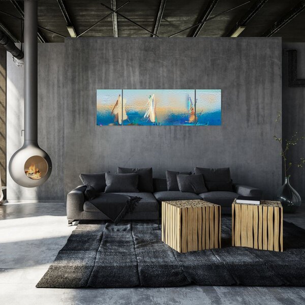 Obraz - Obraz krajiny, malba (170x50 cm)