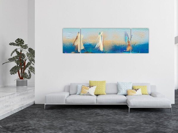 Obraz - Obraz krajiny, malba (170x50 cm)