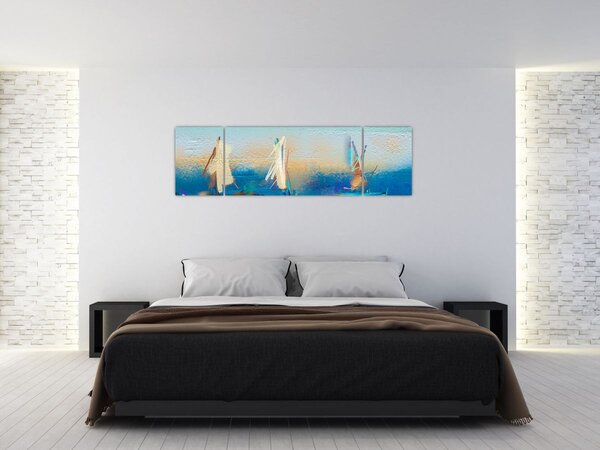 Obraz - Obraz krajiny, malba (170x50 cm)
