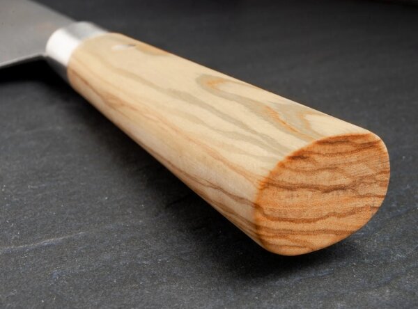 Böker - Damaškový kuchyňský nůž DAMAST OLIVE 21,2 cm olivové dřevo