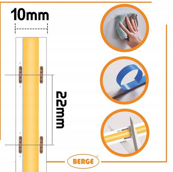 BERGE LED pásek COB Neon CCT 12V - 608D - 22W/m - IP20 - 1650lm - 1m