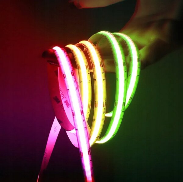 BERGE LED pásek RGB Neon COB 12V - 450D - 15W/m - IP20 - 50m