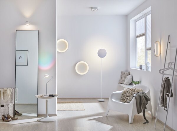 Paulmann 70906 Ardora, 23,5W LED 2700K, bílé stropní svítidlo stmívatelné, průměr 45cm
