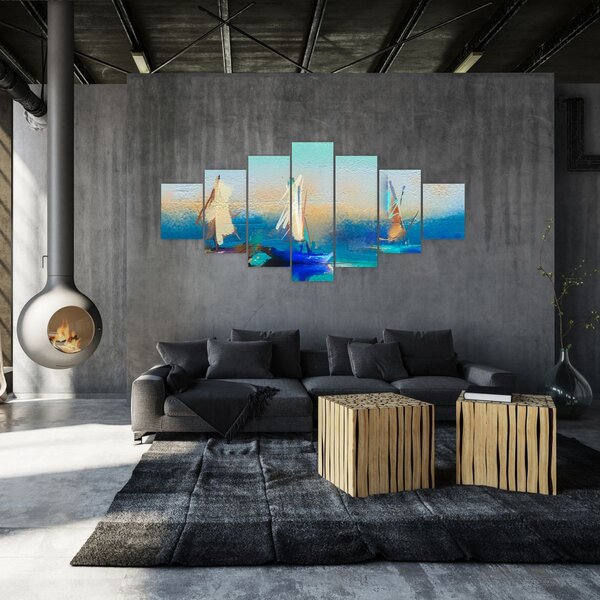 Obraz - Obraz krajiny, malba (210x100 cm)