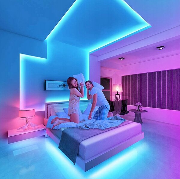 BERGE LED pásek RGB Neon COB 12V - 450D - 15W/m - IP20 - 50m