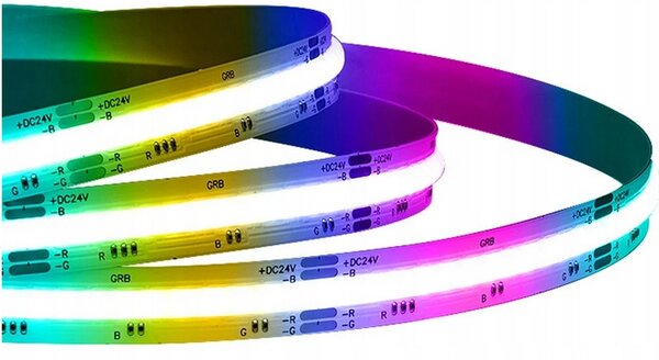 BERGE LED pásek RGB Neon COB 12V - 450D - 15W/m - IP20 - 50m