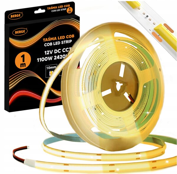 BERGE LED pásek COB Neon CCT 12V - 608D - 22W/m - IP20 - 1650lm - 1m