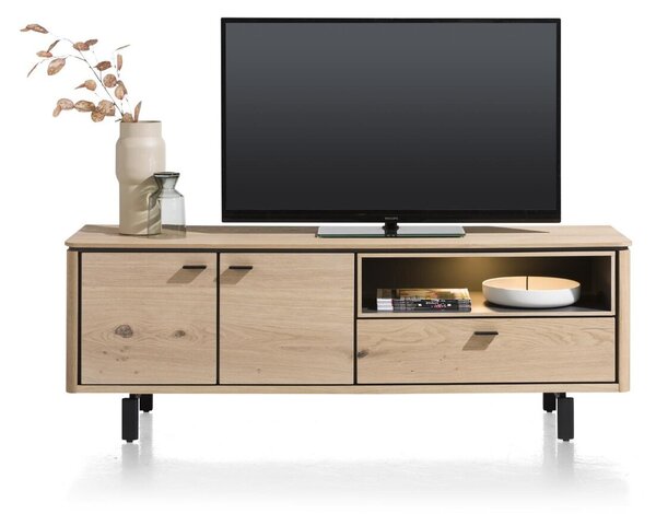 Televizní stolek LIVORNI 170 CM masiv dub Nábytek | Obývací pokoj | Televizní stolky