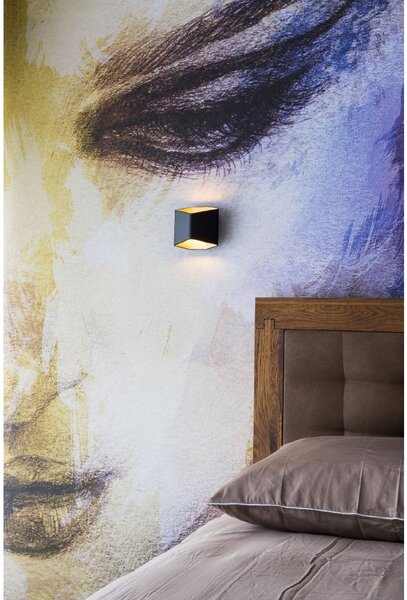 SLV 151710 Cariso, 3D nástěnné svítidlo, 7,6W LED stmívatelné, černá/mosaz, výška 14,6cm
