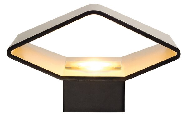 SLV 151710 Cariso, 3D nástěnné svítidlo, 7,6W LED stmívatelné, černá/mosaz, výška 14,6cm