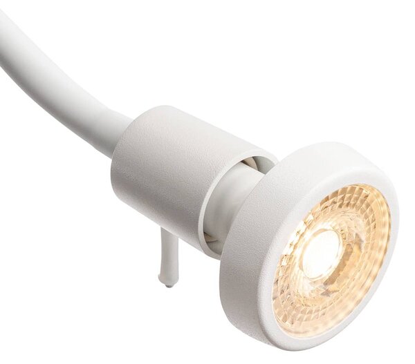 SLV 1002607 Dio Flex, nástěnné flexibilní svítidlo, 1x GU10 max. 50 W, bílá