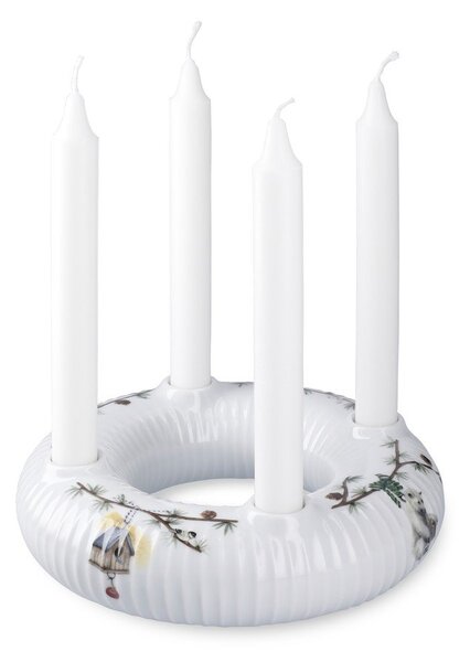 Porcelánový adventní svícen s vánočním motivem Hammershøi Christmas – Kähler Design