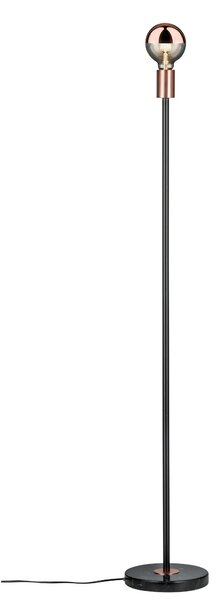 Paulmann 79614 Nordin, stojací lampa v kombinaci černé, mědi a černého mramoru, 1x20W E27, výška 120cm