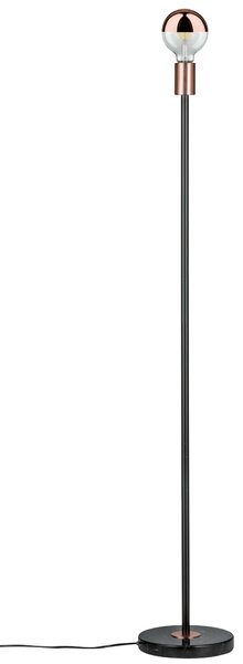 Paulmann 79614 Nordin, stojací lampa v kombinaci černé, mědi a černého mramoru, 1x20W E27, výška 120cm