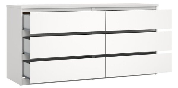 Bílá komoda 154x76x50 cm Naia – Tvilum