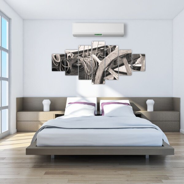 Obraz - Kormidlo plachetnice (210x100 cm)