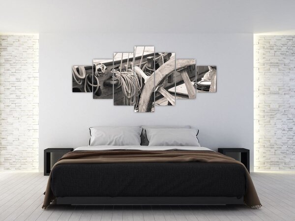 Obraz - Kormidlo plachetnice (210x100 cm)