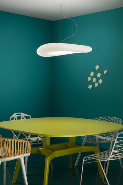 Stilnovo 8135 Mr.Magoo, závěsné svítidlo z polyethylenu, 23W LED 3000K stmívatelné Phase-Cut, průměr 52cm