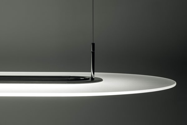 Stilnovo 8491 8491 Opti-line, závěsné svítidlo 47W LED 3000K stmívatelné phase-cut, leštěný hliník, délka 129cm