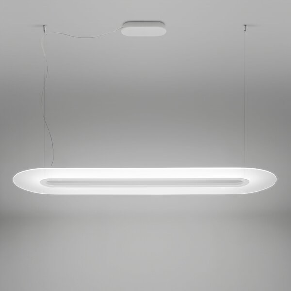 Stilnovo 8490 8490 Opti-line, závěsné svítidlo 47W LED 3000K stmívatelné phase-cut, bílá, délka 129cm