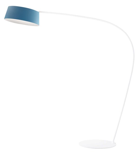 Stilnovo 8104 Oxygen_FL1, modrá stojací oblouková lampa se stmívačem, 36W LED 3000K, výška 194cm