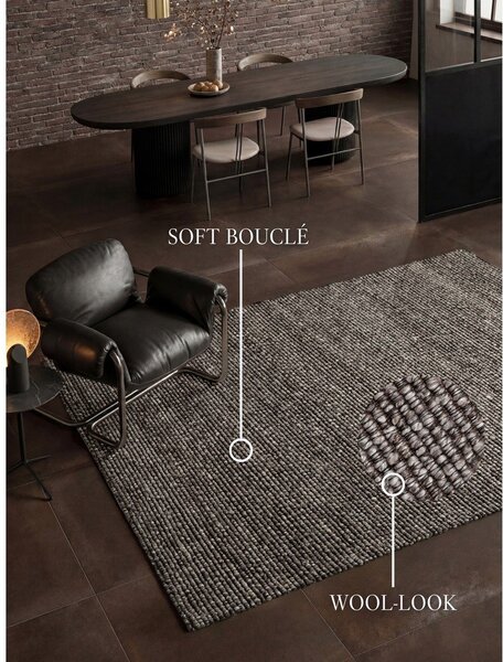 Tmavě šedý kulatý koberec 80x150 cm Wilma – Villeroy&Boch