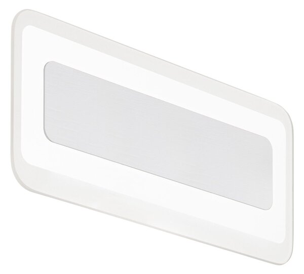 Linea Light 8880 Antille_S, nástěnné svítidlo z pískovaného skla a bílého kovu, 14W LED 3000K, délka 31cm