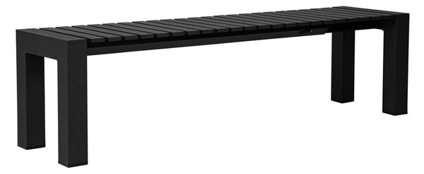 Mindo Rozkládací jídelní lavice Mindo 111, 139/173x42x46 cm, lakovaný hliník Dark Grey