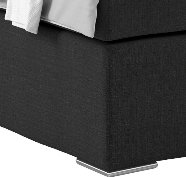 Postel Boxspring NERO PL: 160/200 cm, černá