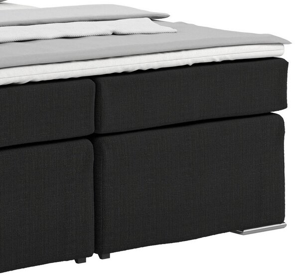 Postel Boxspring NERO PL: 160/200 cm, černá
