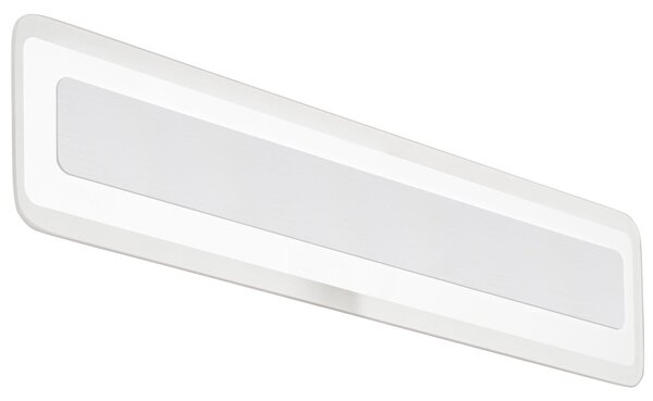 Linea Light 8885 Antille_S, nástěnné svítidlo z pískovaného skla a bílého kovu, 28W LED 3000K, délka 61,4cm