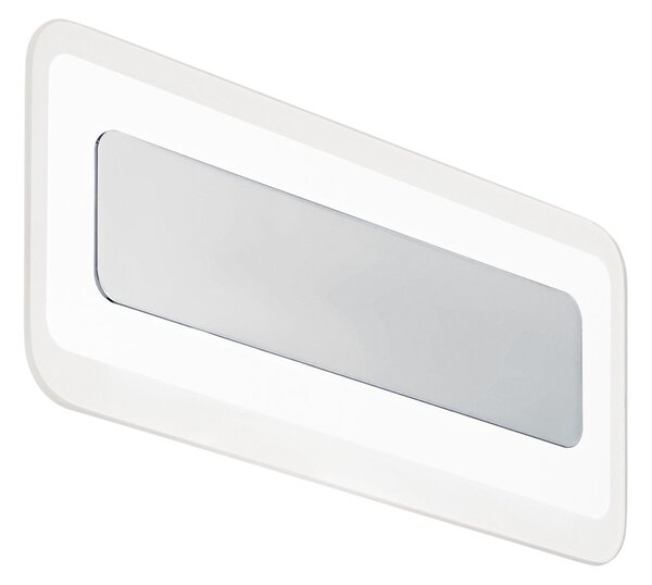 Linea Light 8881 Antille_S, nástěnné svítidlo z pískovaného skla a chromu, 14W LED 3000K, délka 31cm