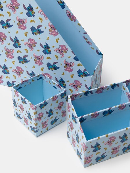 Sinsay - Sada stolních organizérů 3 pack Stitch - světle modrá