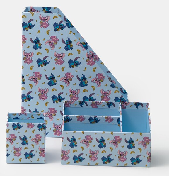 Sinsay - Sada stolních organizérů 3 pack Stitch - světle modrá