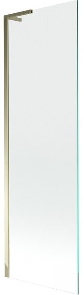 Mexen Next L, 1-křídlová vanová zástěna 60 x 150 cm, 6mm čiré sklo, zlatý lesklý profil, 895-060-000-03-00-50