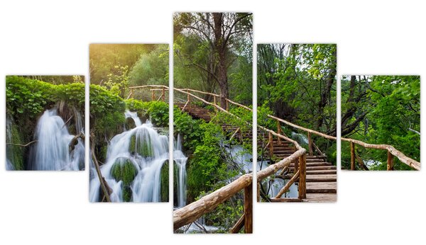 Obraz - Plitvická jezera (125x70 cm)