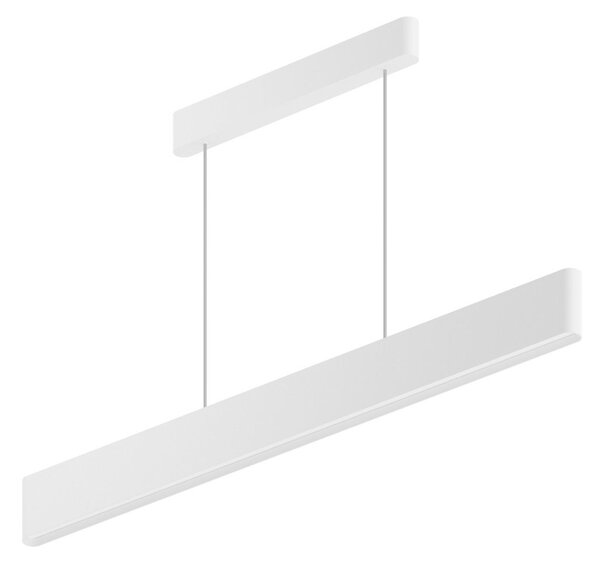 Linea Light 9195 Satori_P, bílé závěsné svítidlo se svícením nahoru/dolu, 25W LED 3000K stmívatelné DALI/PUSH, délka 86cm
