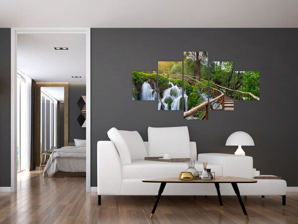 Obraz - Plitvická jezera (125x70 cm)