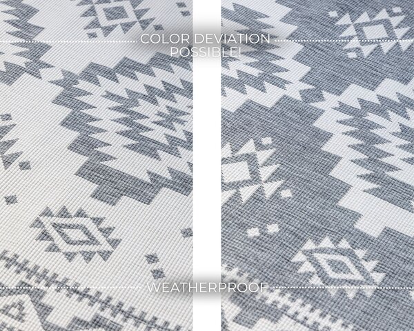 ELLE Decoration, Kusový koberec Gemini 106018 Silver z kolekce Elle – na ven i na doma, 120x170, šedá, chodba / předsíň
