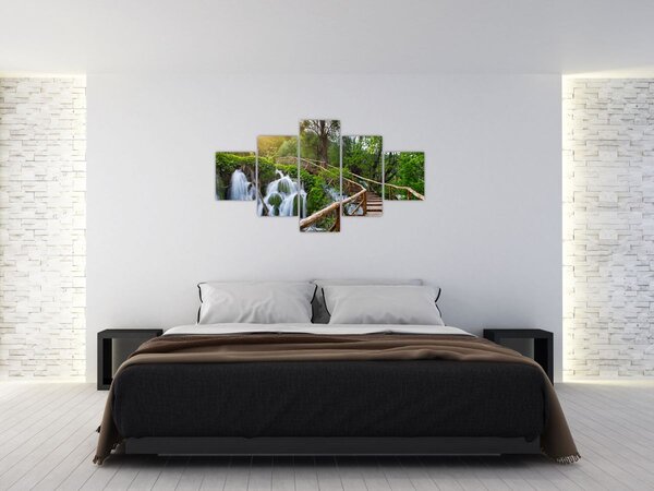 Obraz - Plitvická jezera (125x70 cm)