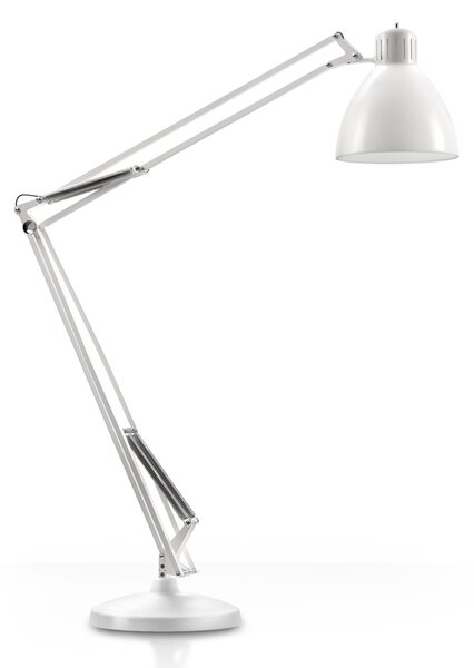 Leucos JJ Great, bílá stojací lampa se stmívačem, 1x45W LED 2700/3000K, výška 285cm