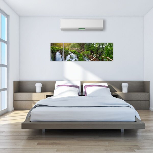Obraz - Plitvická jezera (170x50 cm)