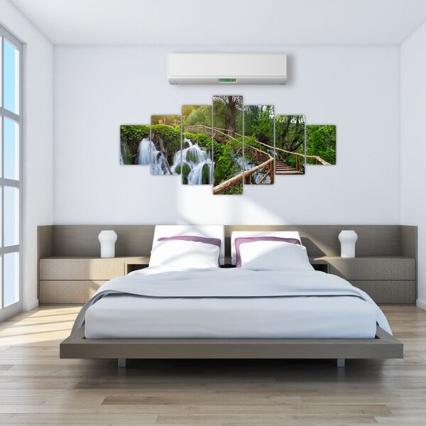 Obraz - Plitvická jezera (210x100 cm)
