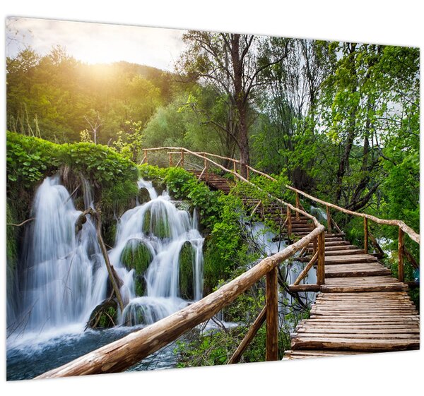 Obraz - Plitvická jezera (70x50 cm)